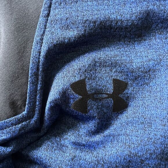 Under Armour Mens XLarge Loose Fit Cold Gear Dark Blue Black Pullover Jacket - Picture 7 of 11